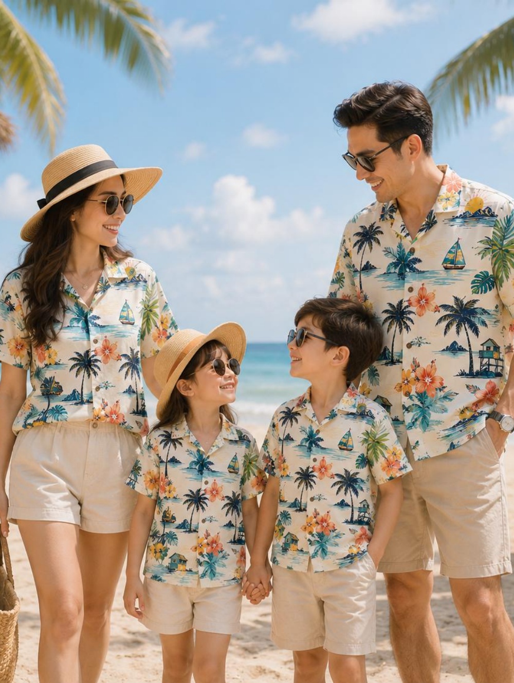 Plant Parent T Shirt - Letnia hawajska koszula dziecięca z nadrukiem