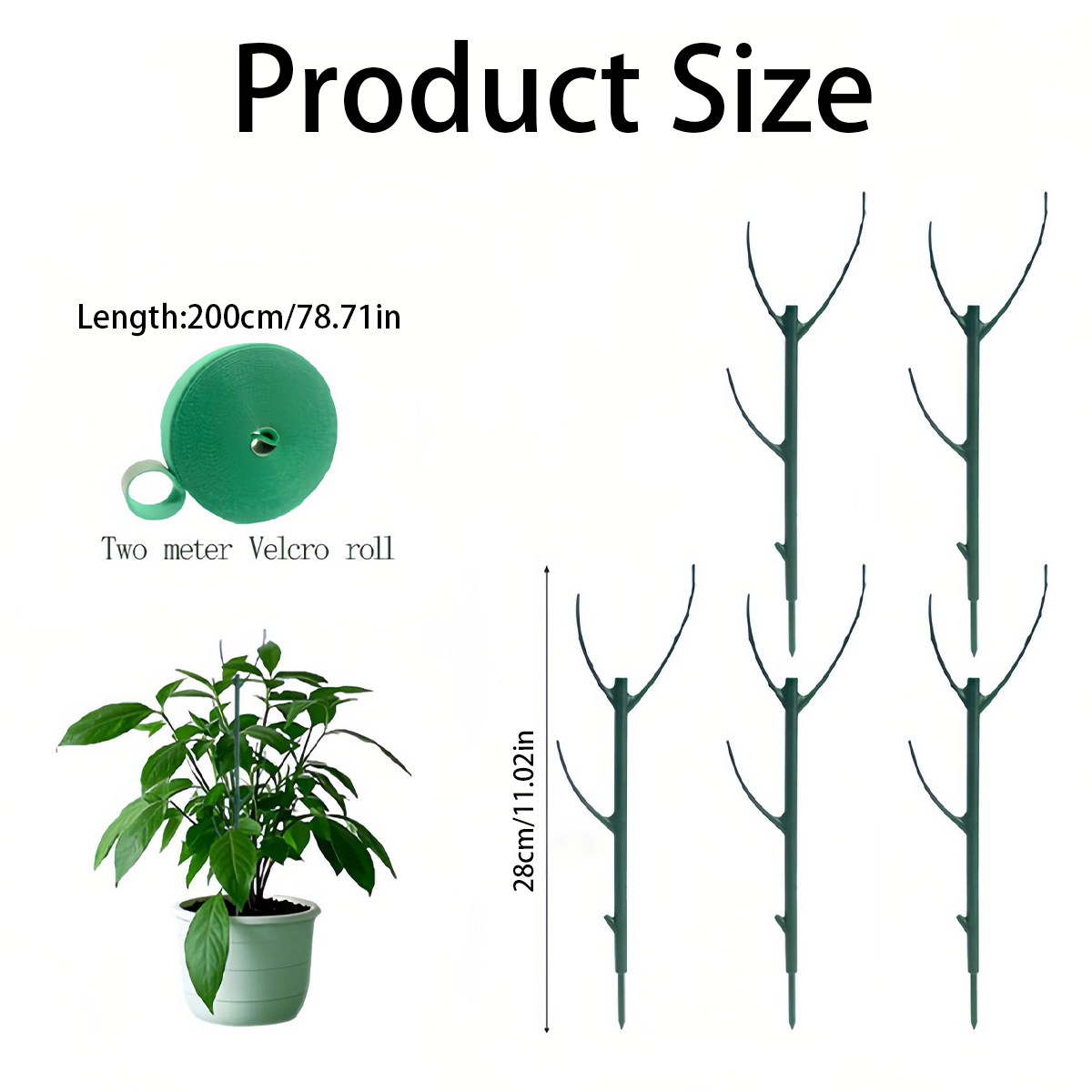 6 szt. Podpórek do roślin Mons – Variegated Monstera Node recenzja i cena